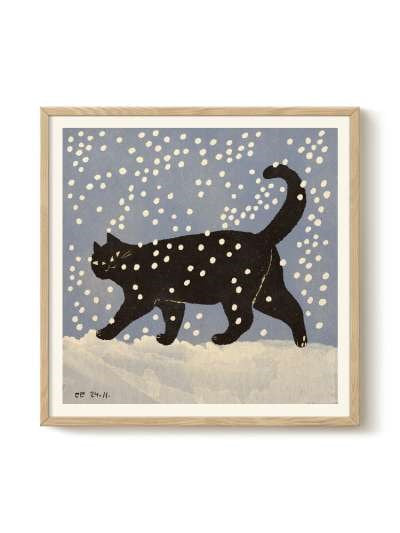 Snow Cat by Eniko Eged (50x50cm)