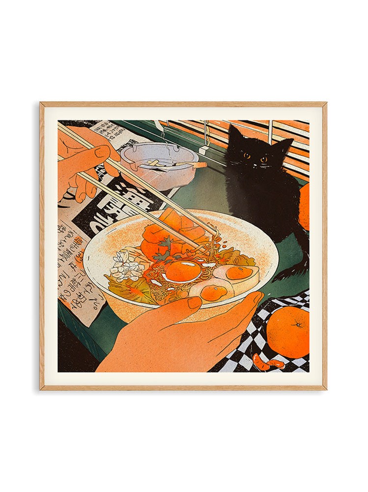 Bodega Cat Kimchi by Eniko Eged (50x50cm)