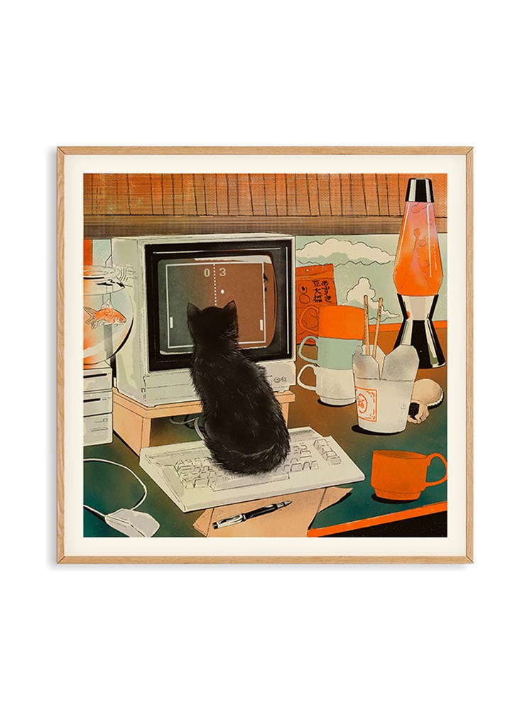 Bodega Cat Pong by Eniko Eged (50x50cm)