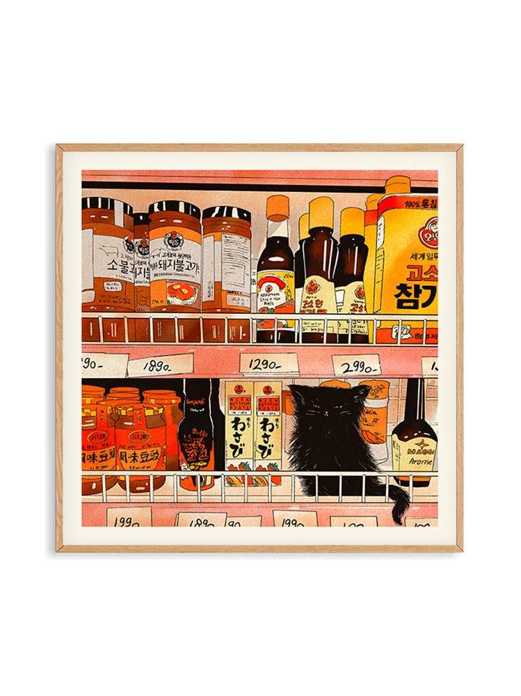 Bodega Cat Chilli by Eniko Eged (50x50cm)