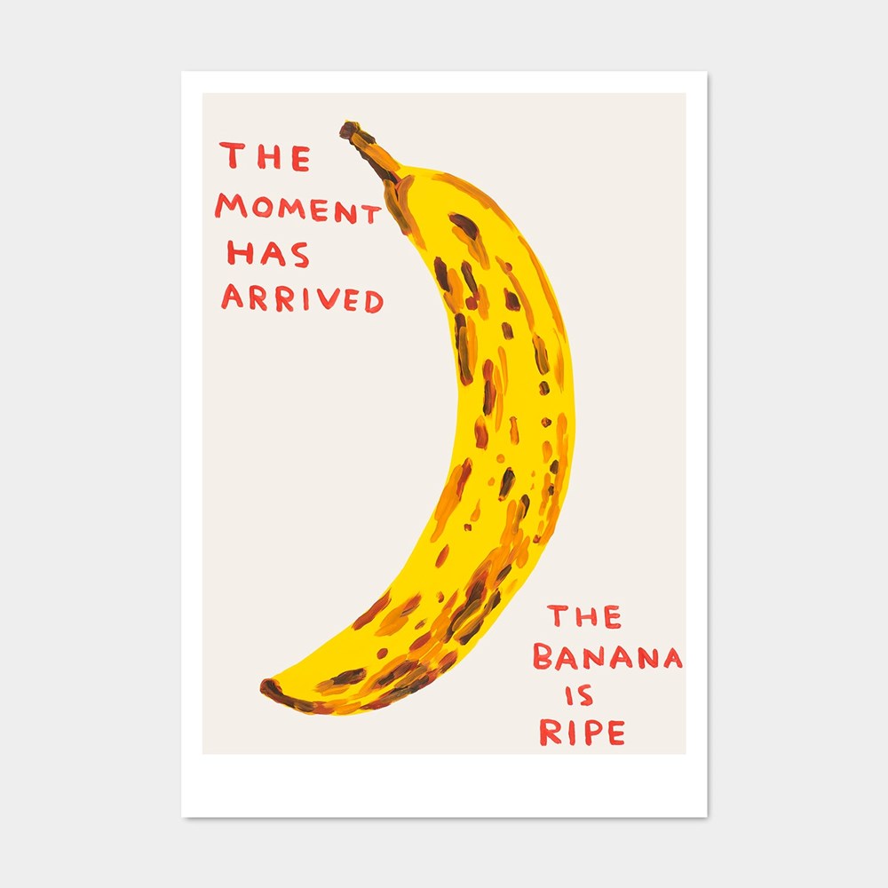 The Moment Has Arrived (Ripe Banana) Postcard (A5) x David Shrigley