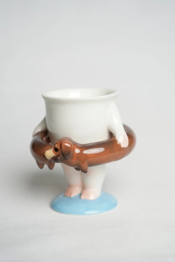 Dachshund Swim Ring Cup (350ml)