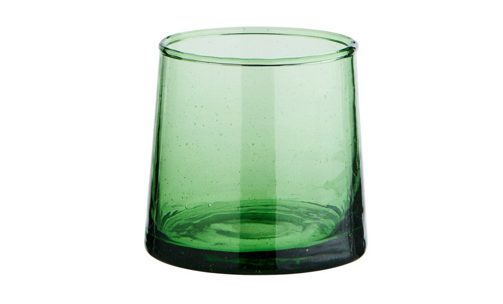 Beldi Tapered Moroccan Glass (235ml) - Short Green