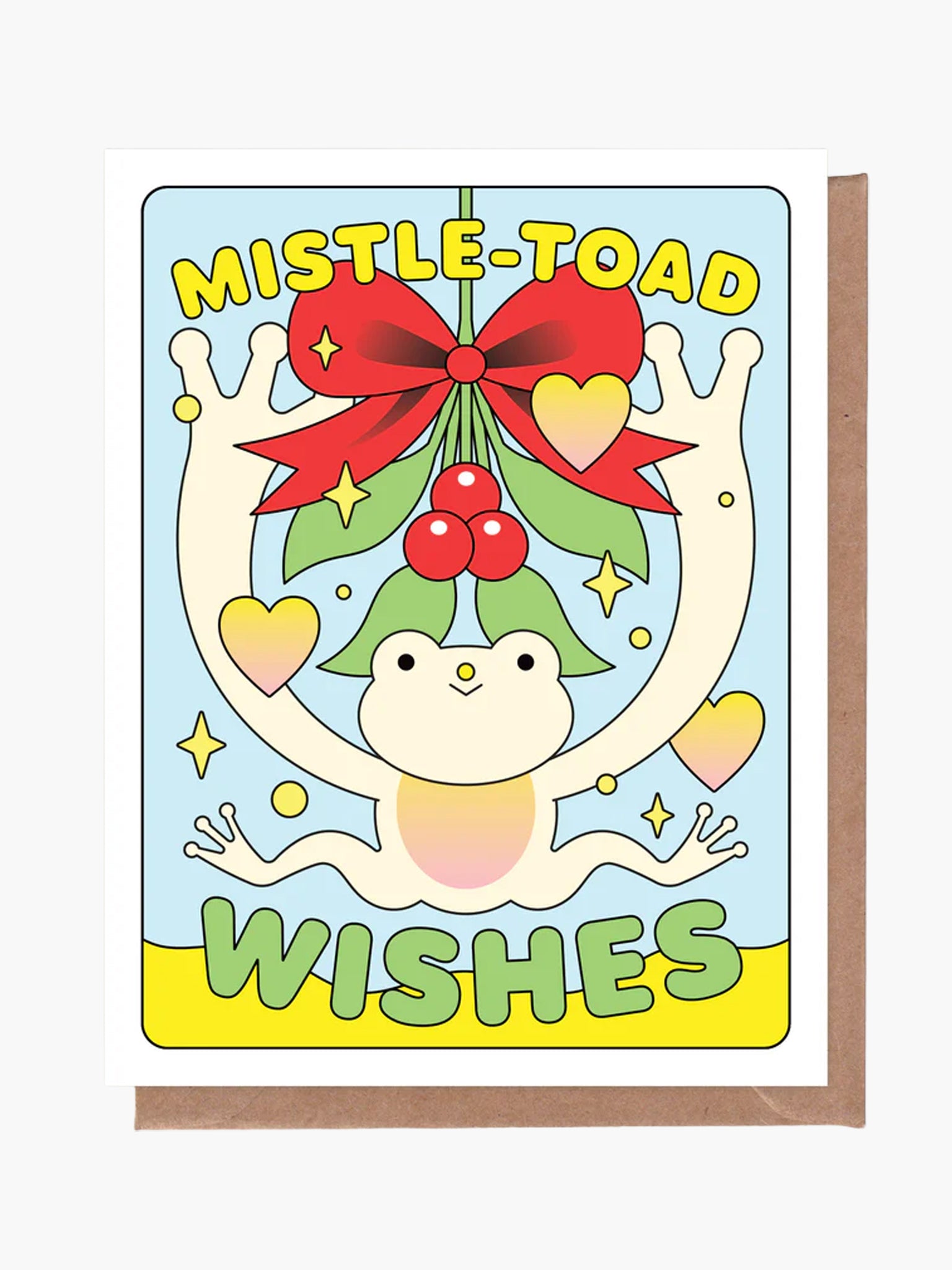 Mistle-Toad Wishes Christmas Card