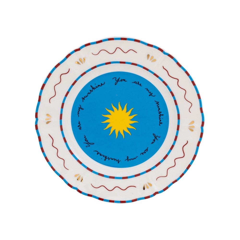 Bitossi x Pangea - 'You Are My Sunshine' Plate (20.5cm)