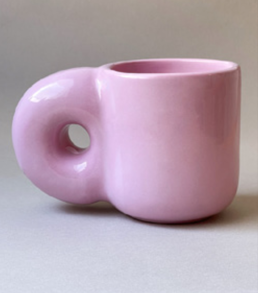 Chunky Handle Mug - Soft Pink