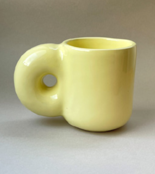 Chunky Handle Mug - Soft Yellow