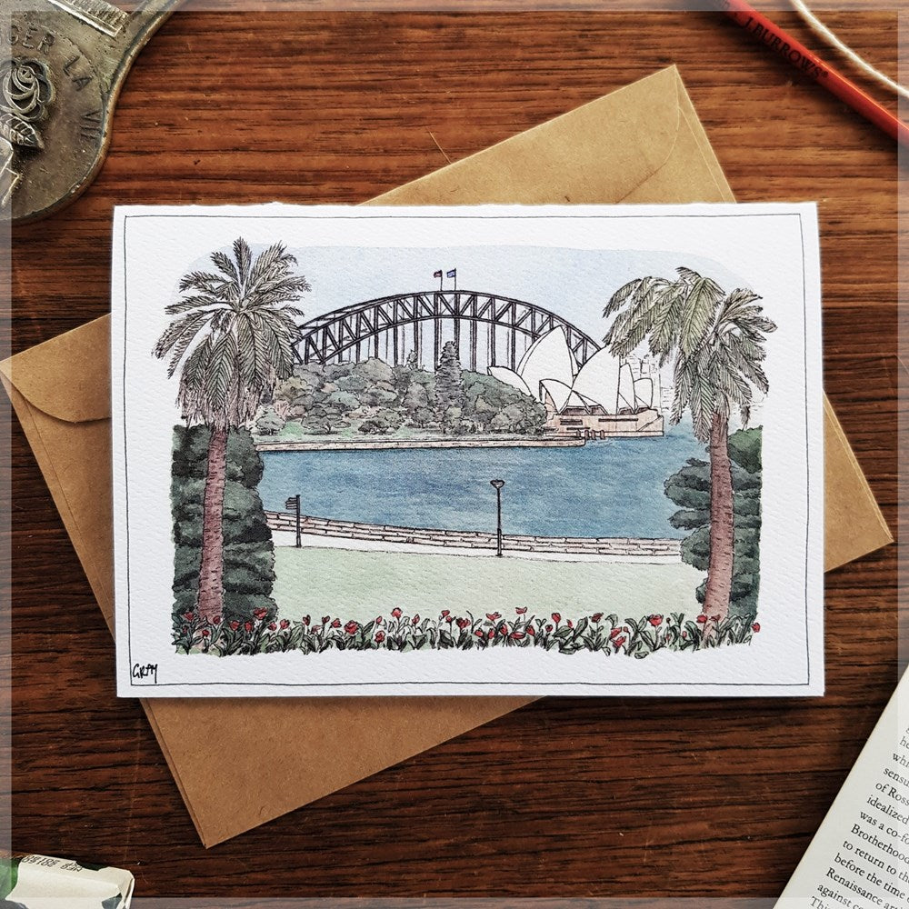 Royal Botanic Gardens & Sydney Harbour Bridge Card