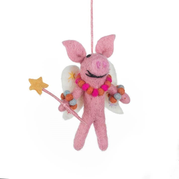 Penelope Porker Fairy Ornament