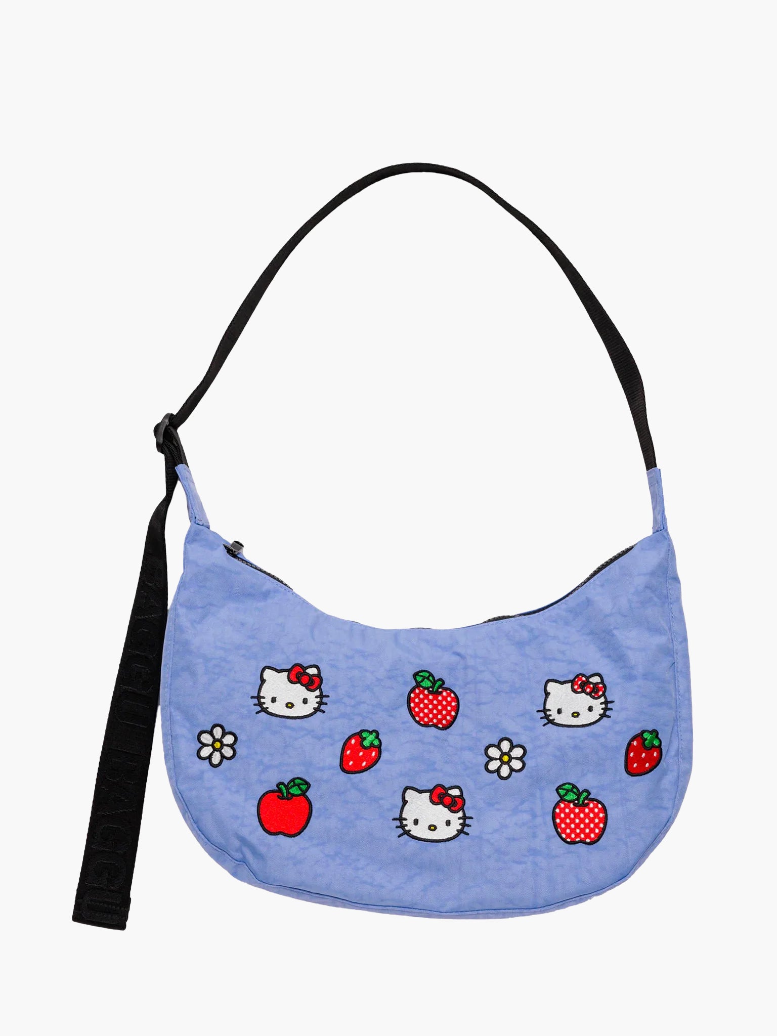 Sanrio x BAGGU Medium Nylon Crescent Bag - Embroidered Hello Kitty