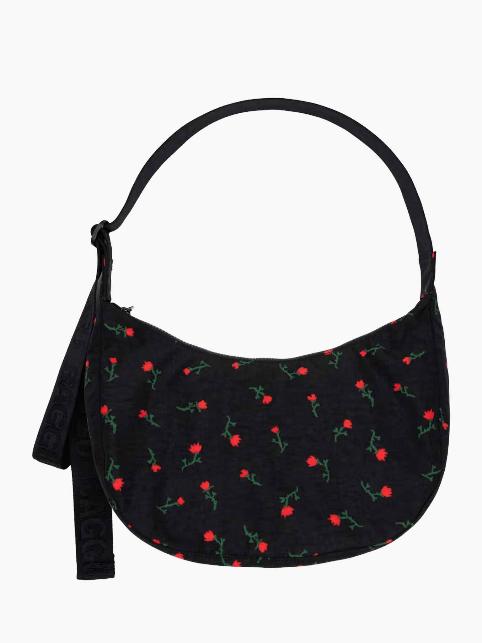 Medium Nylon Crescent Bag - Painted Wildflower