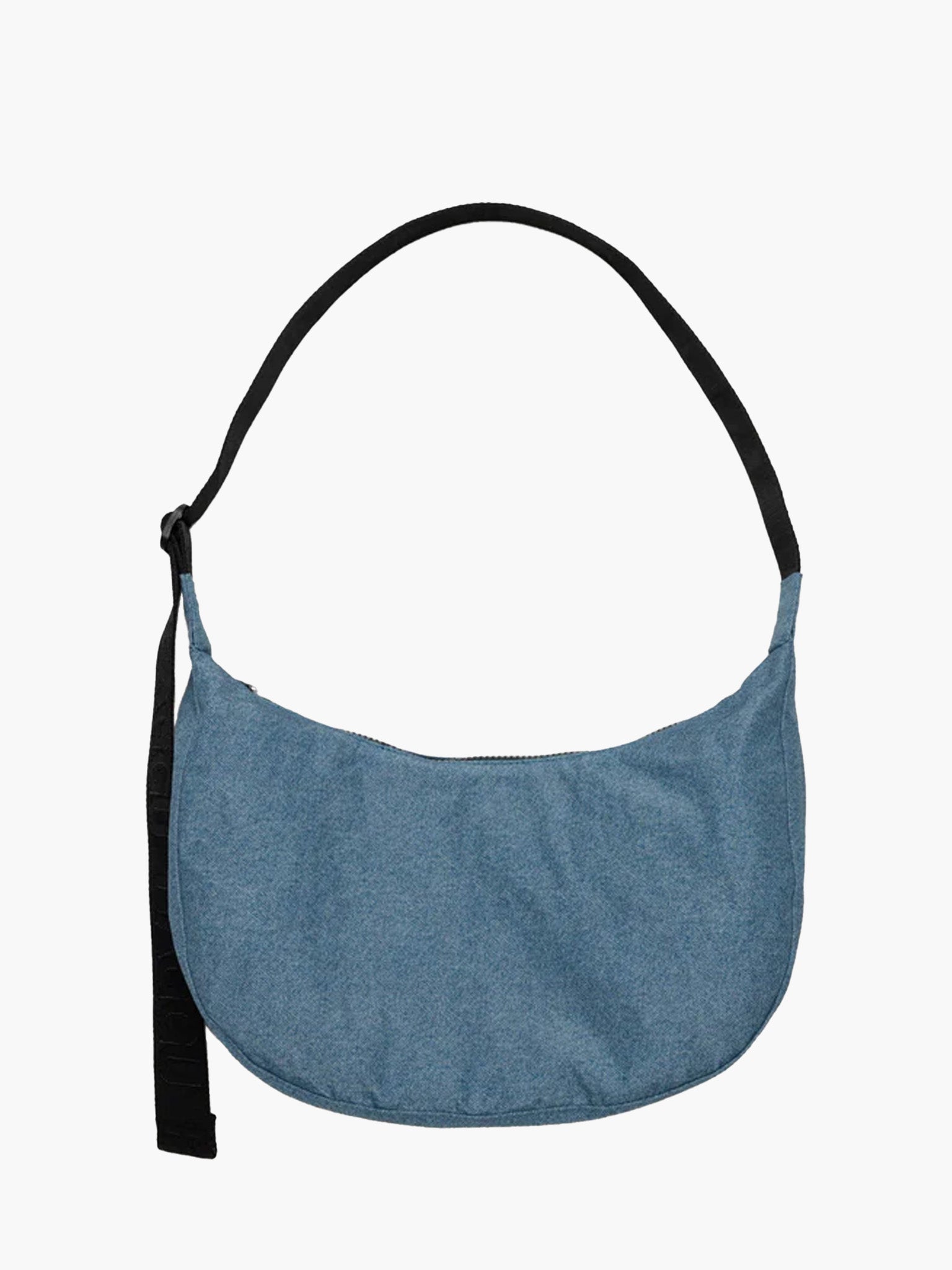 BAGGU Medium Nylon Crescent Bag - Digital Denim