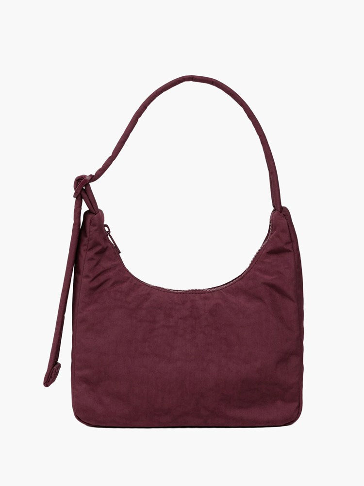 MINI Nylon Shoulder Bag - Mahogany