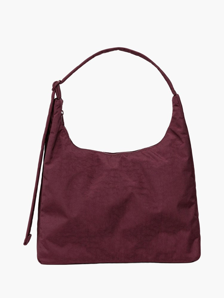 Nylon Shoulder Bag - Mahogany