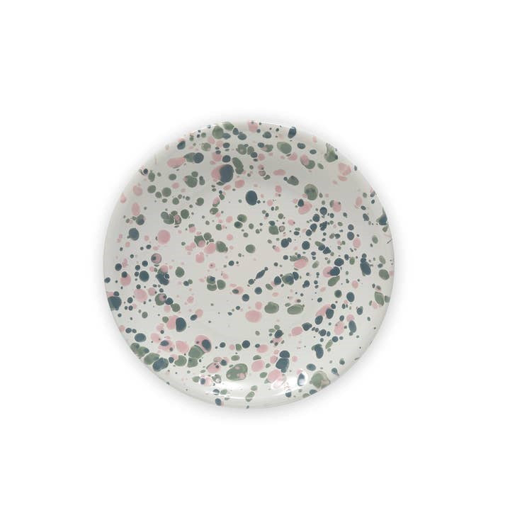 Catalina Coupe Salad Plate (21cm) - Mint Hibiscus