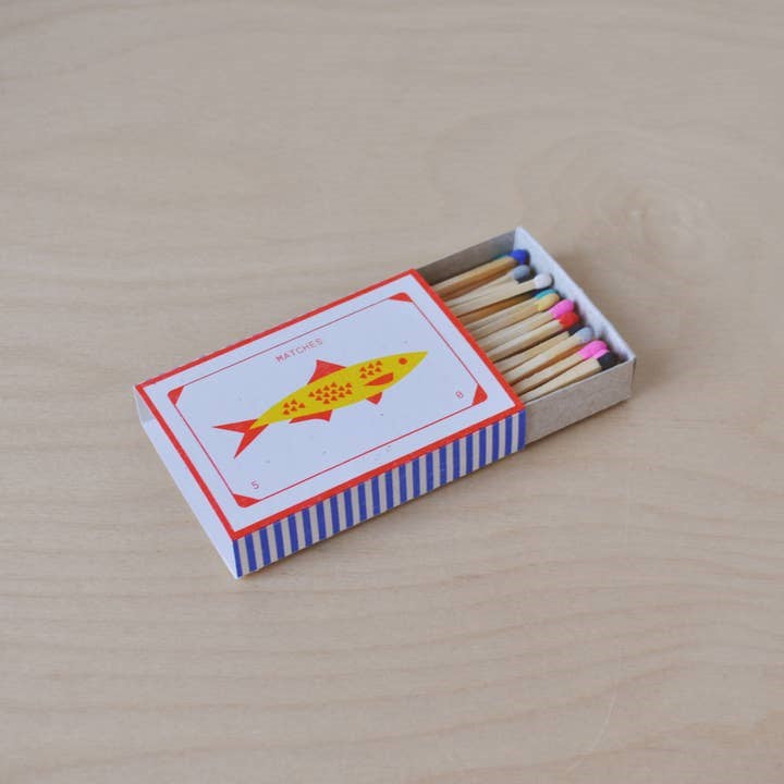 Risograph Printed Matchbox - Fish – Hands