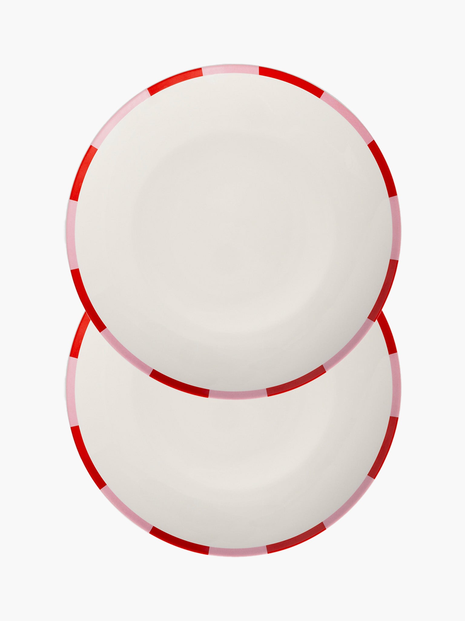 Large Bliss Plate - Pink & Red (Set of 2)