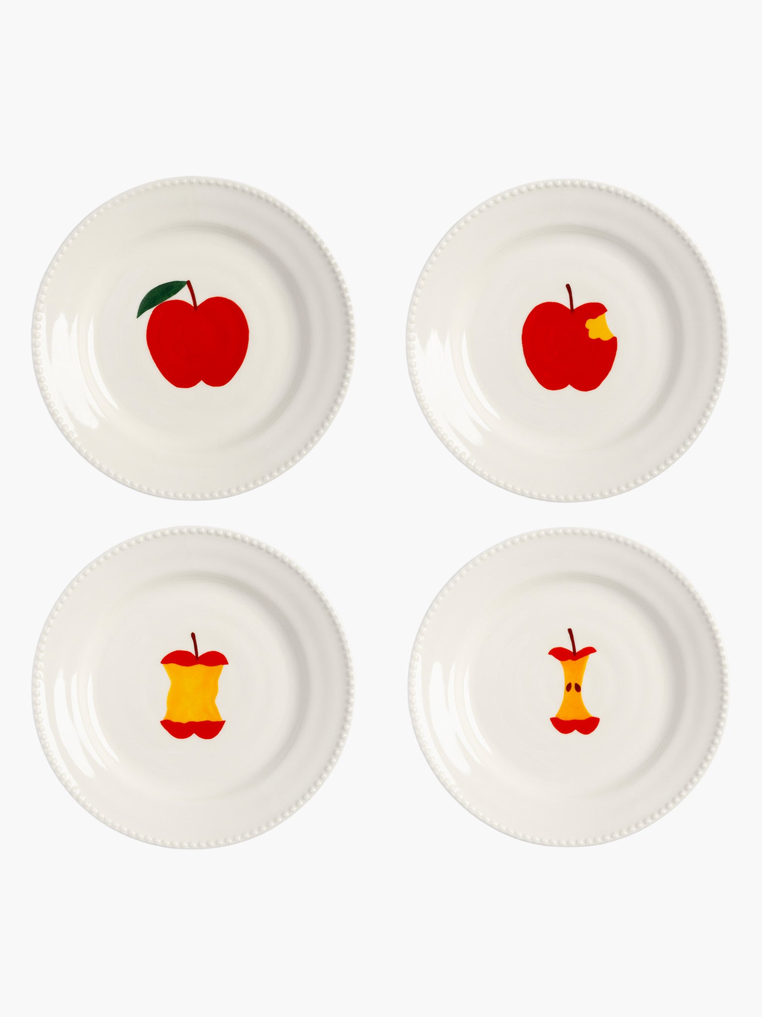 Small Haines Plates - Apple (Set of 4)