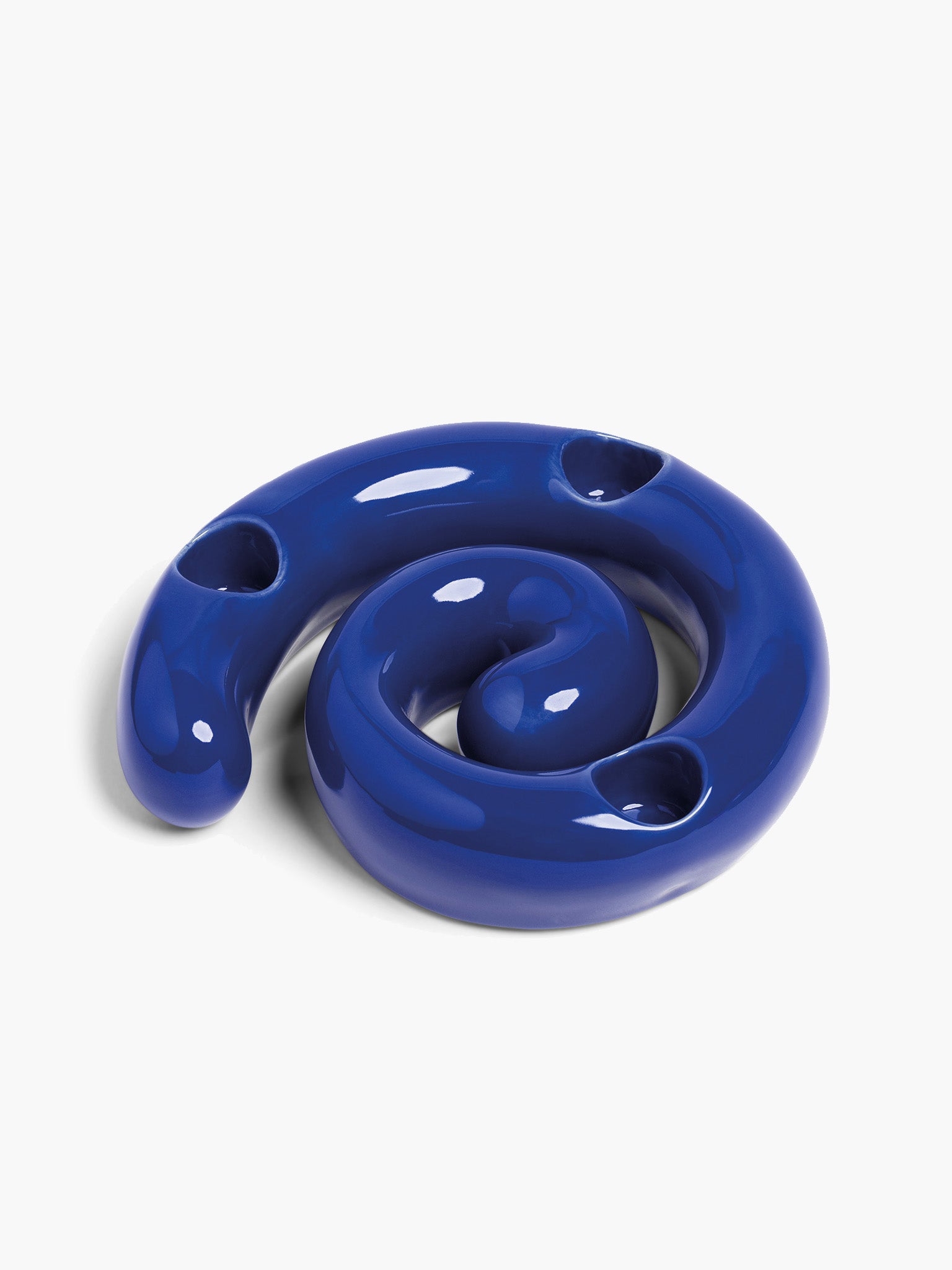 Scribble Candle Holder - Blue