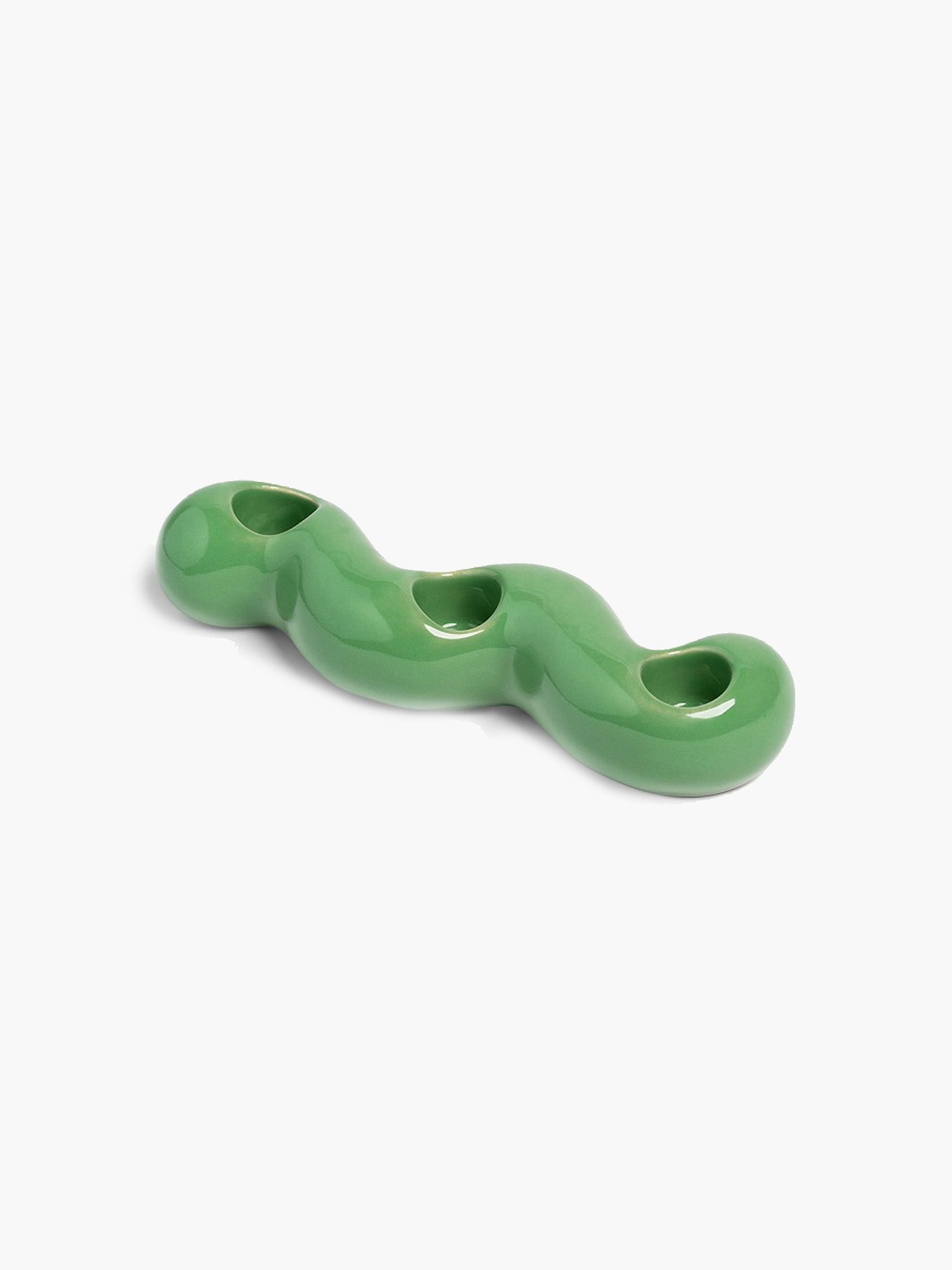 Scribble Candle Holder - Green