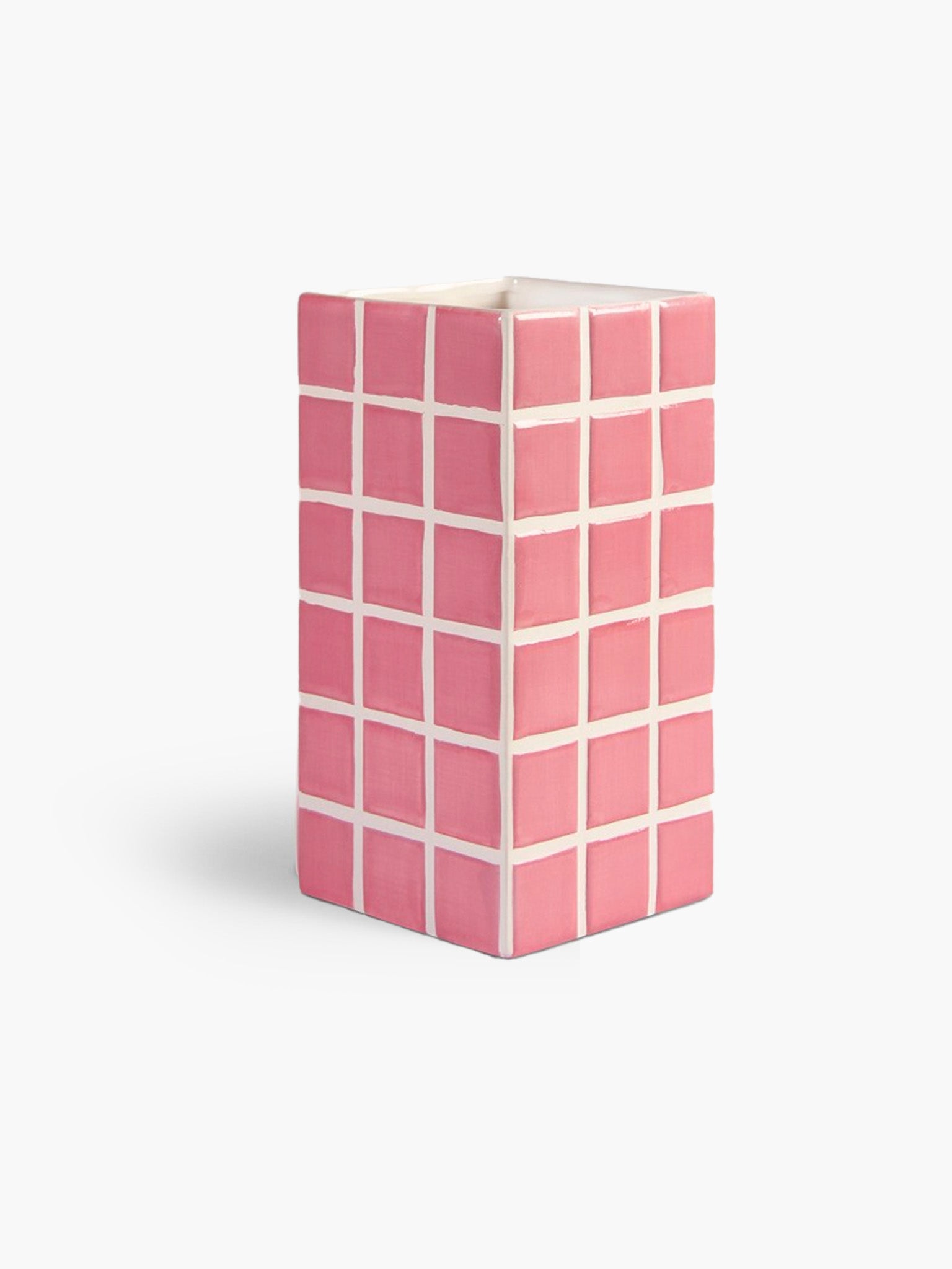 Tile Vase - Pink