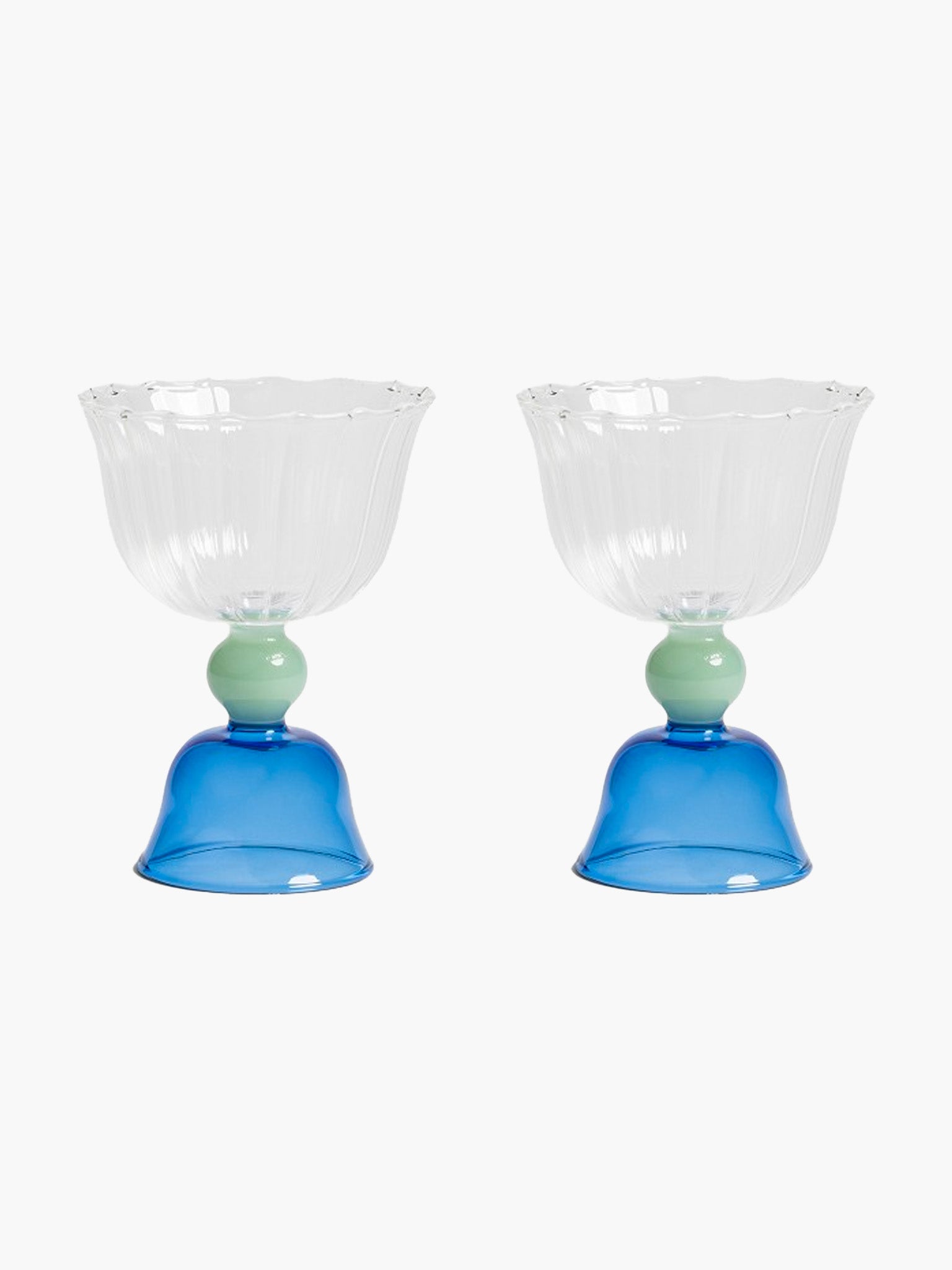 Tulip Glass (Set of 2) - Blue