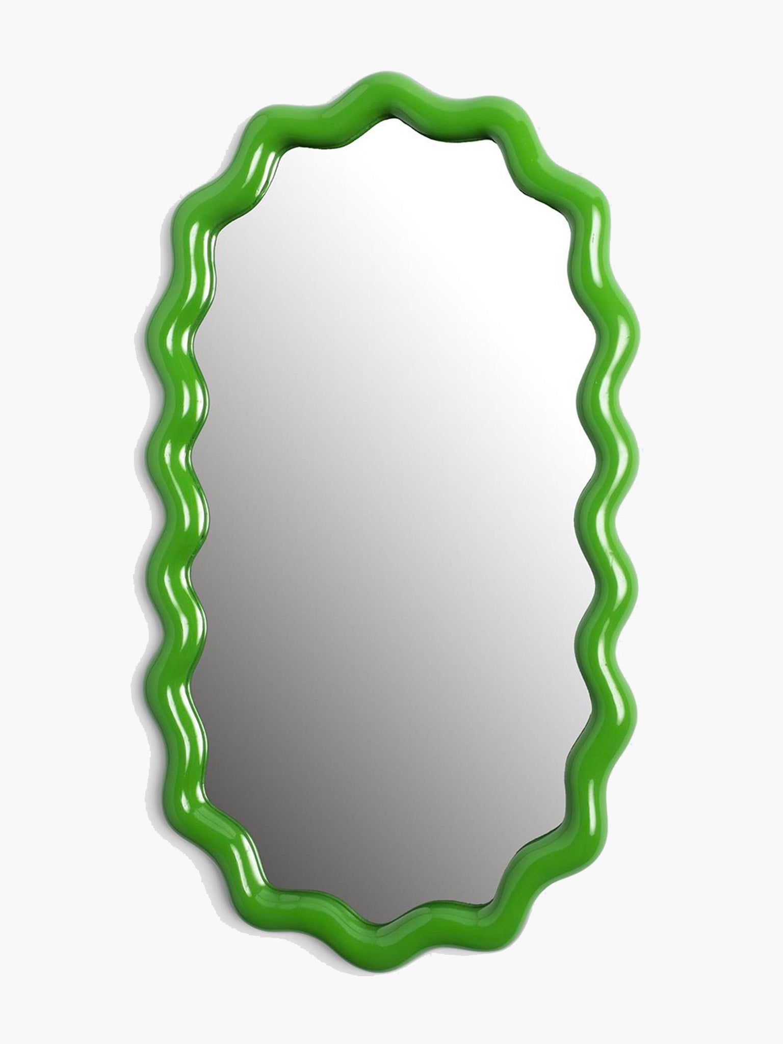 Zig Zag Mirror - Green