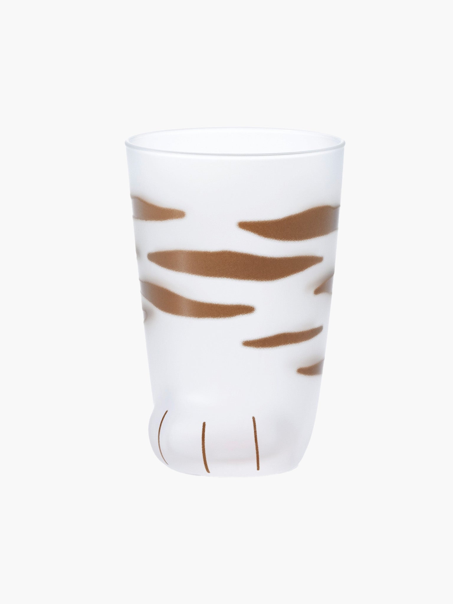 Coconeco Cat Paw Glass - Brown Tabby Cat
