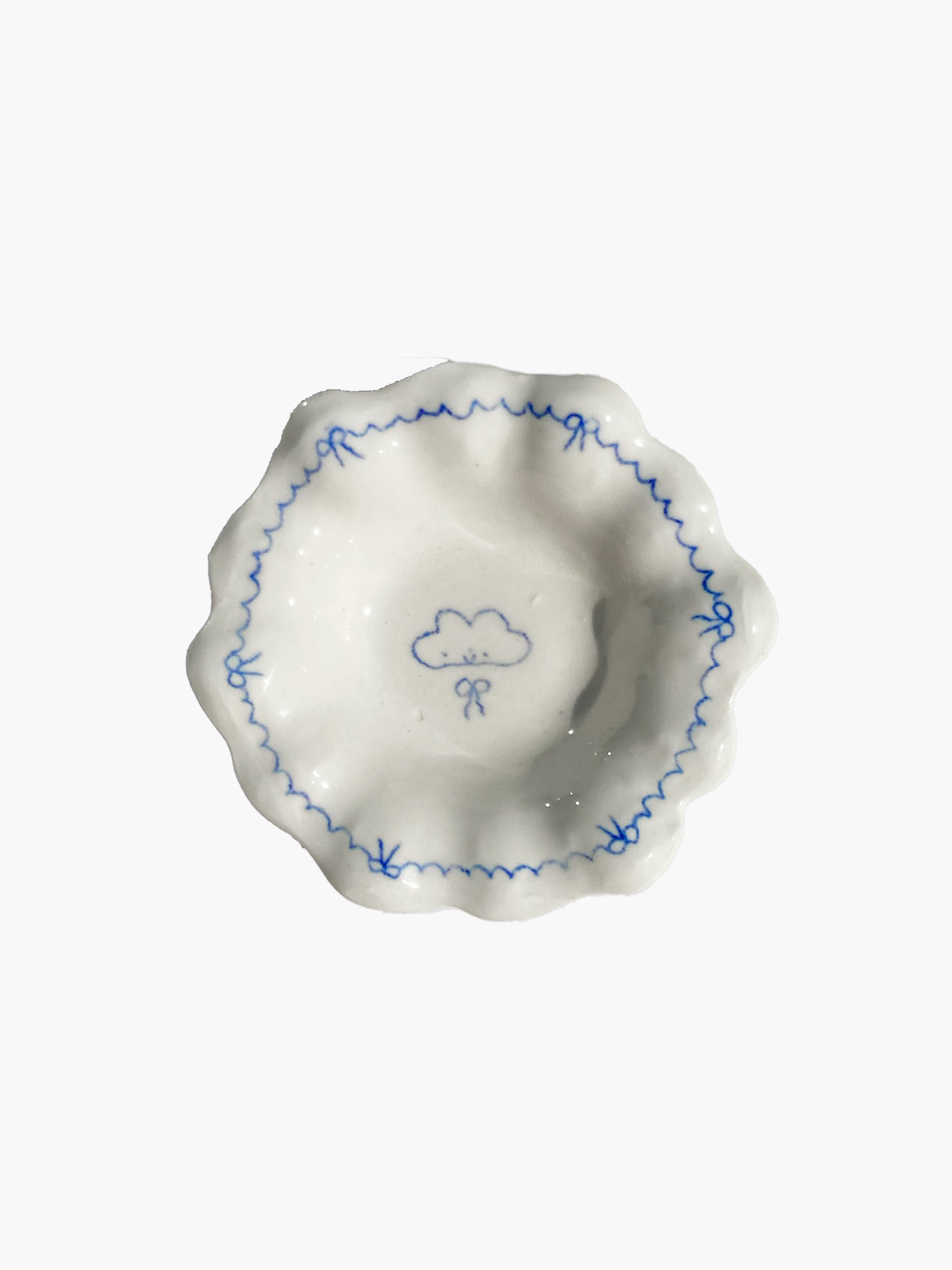 Scribble Cloud Frilly Dish x Alessia E