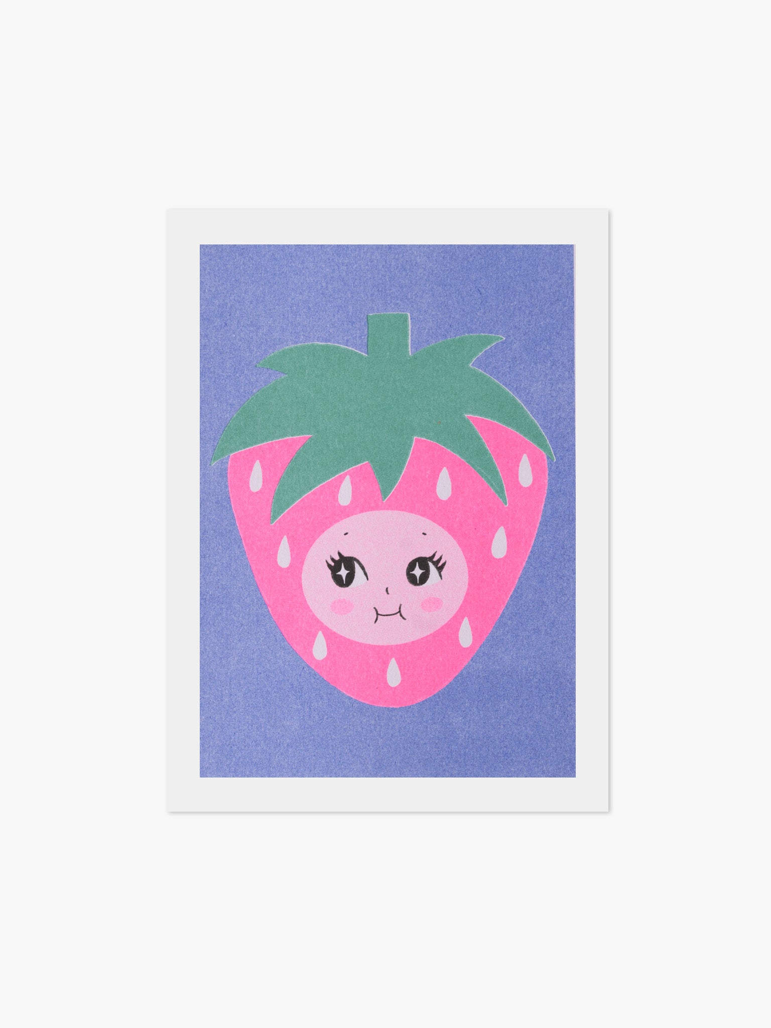 Strawberry Kewpie by Amy Hastings - Risograph Print (A5)