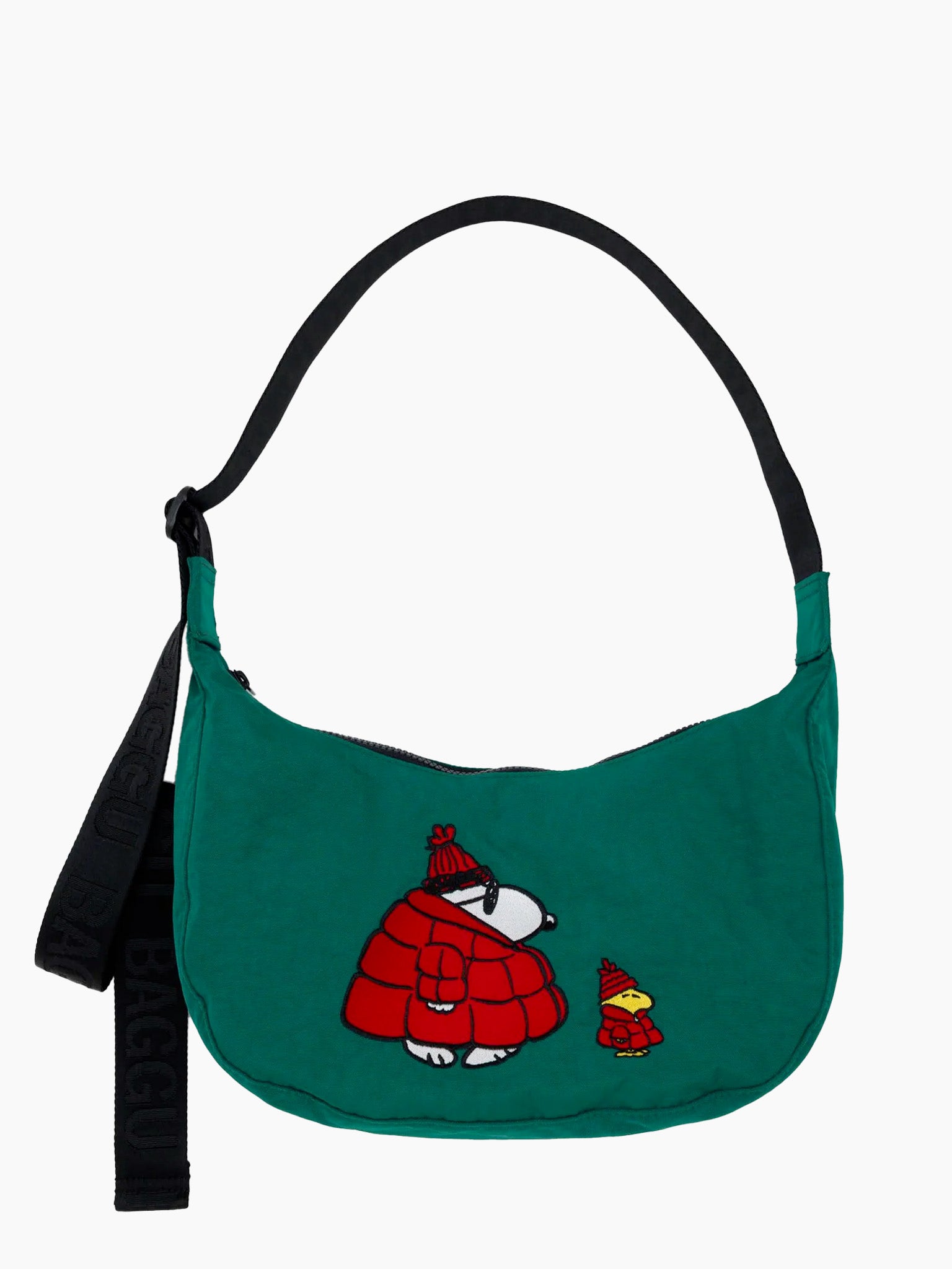 Peanuts x BAGGU Medium Nylon Crescent Bag - Snoopy & Woodstock