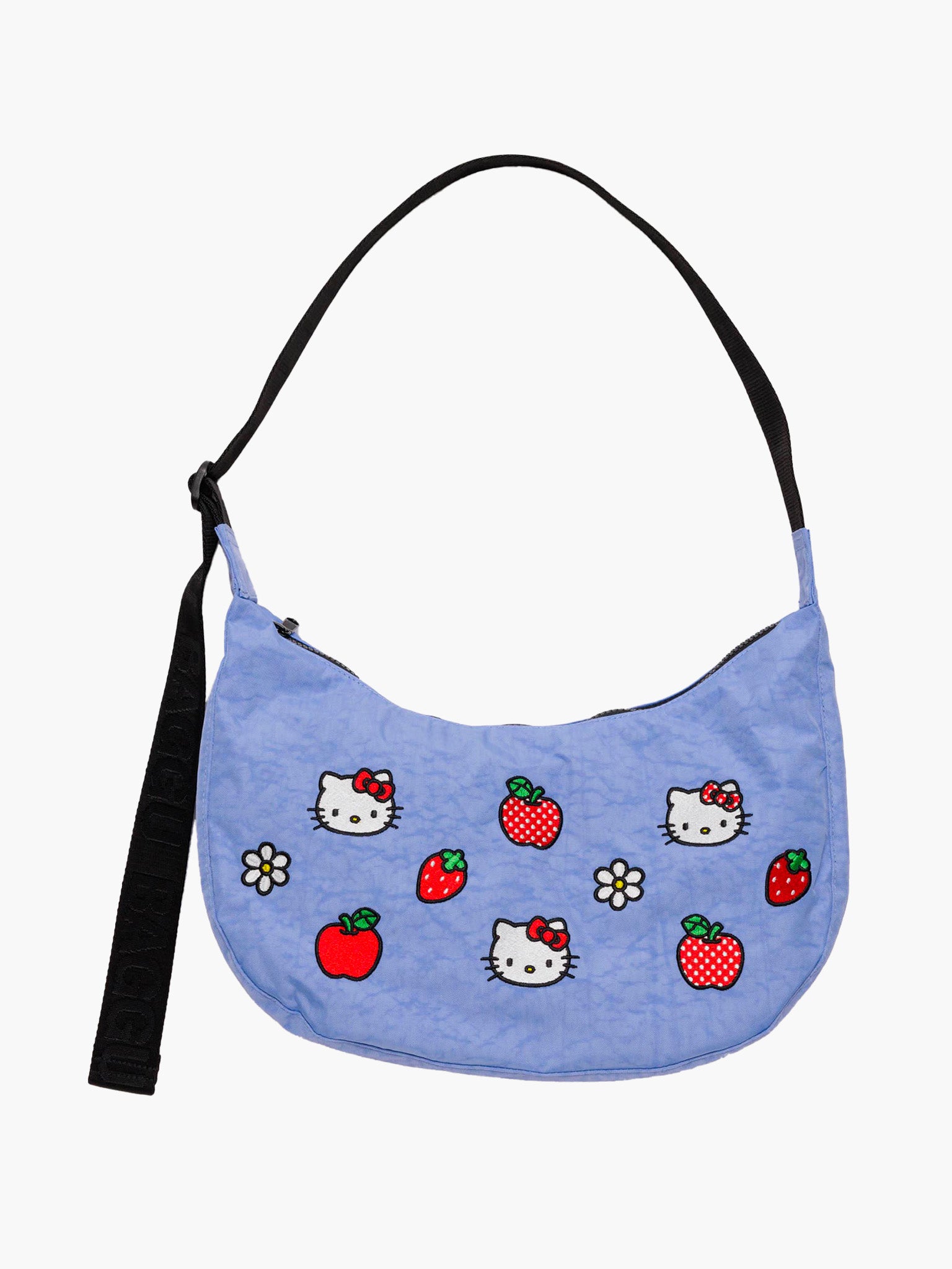 Sanrio x BAGGU Medium Nylon Crescent Bag - Embroidered Hello Kitty