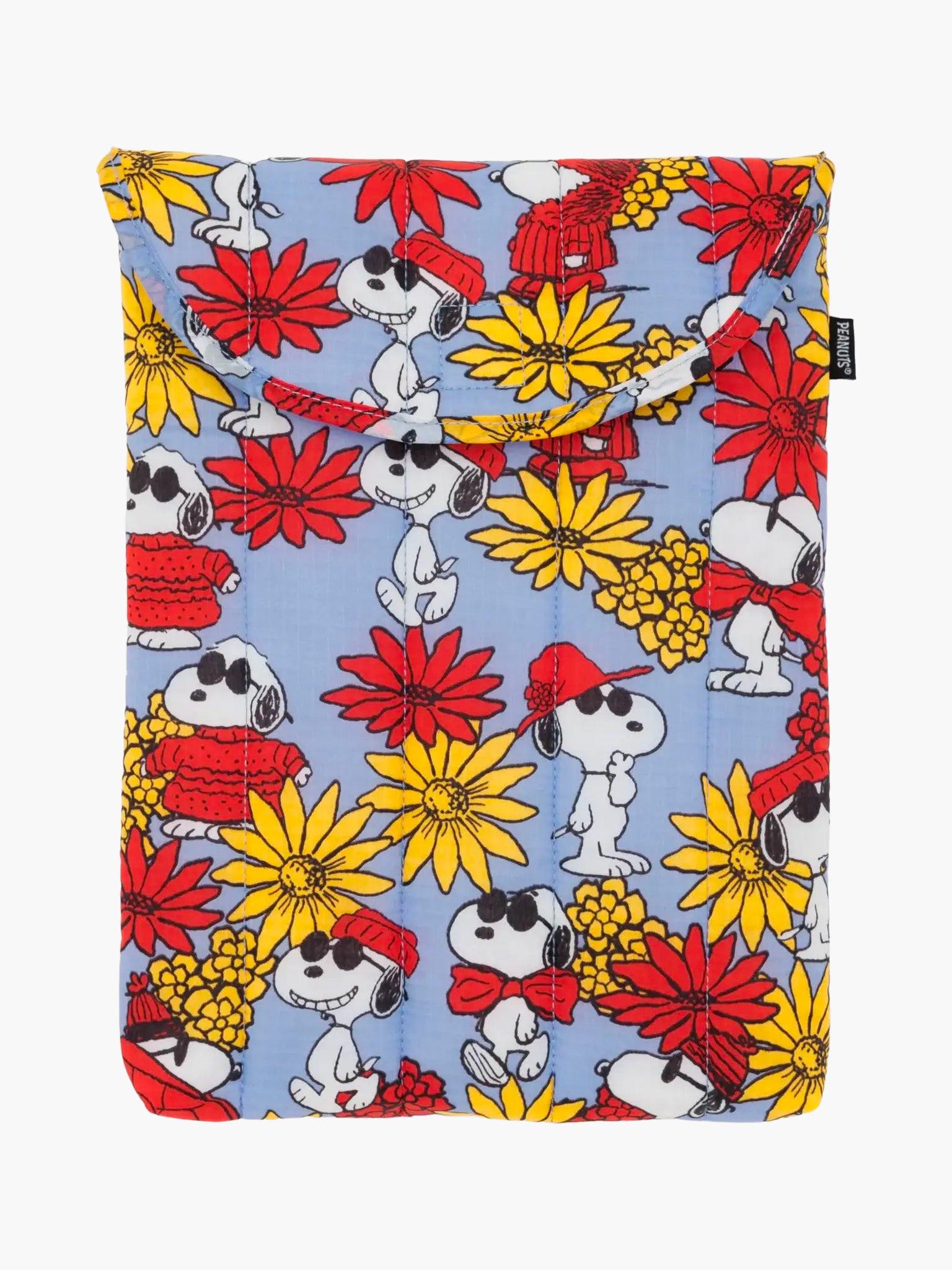 Peanuts x BAGGU Puffy Laptop Sleeve 13"/14" - Floral Snoopy