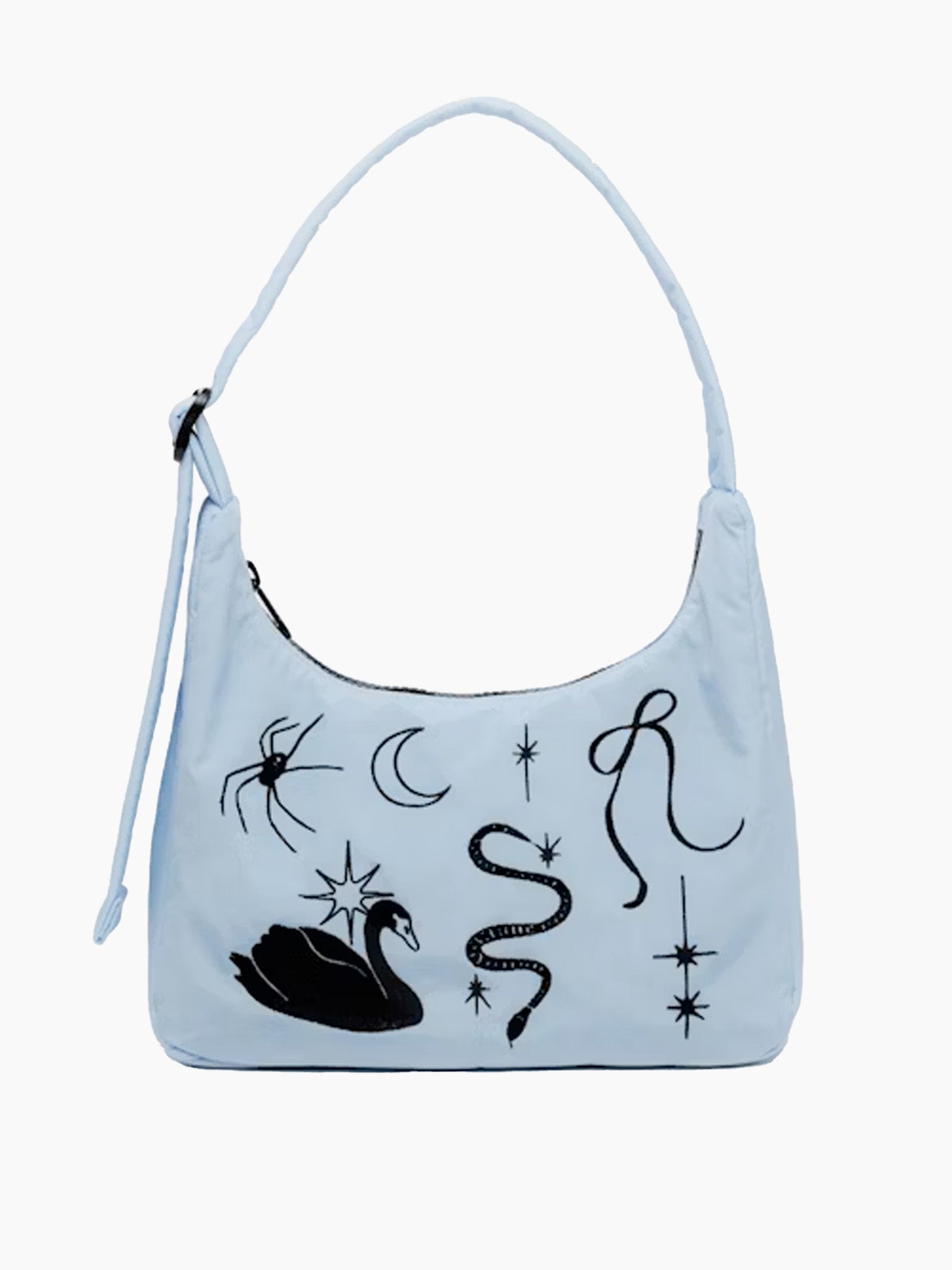 BAGGU MINI Nylon Shoulder Bag - Embroidered Ballet Icons