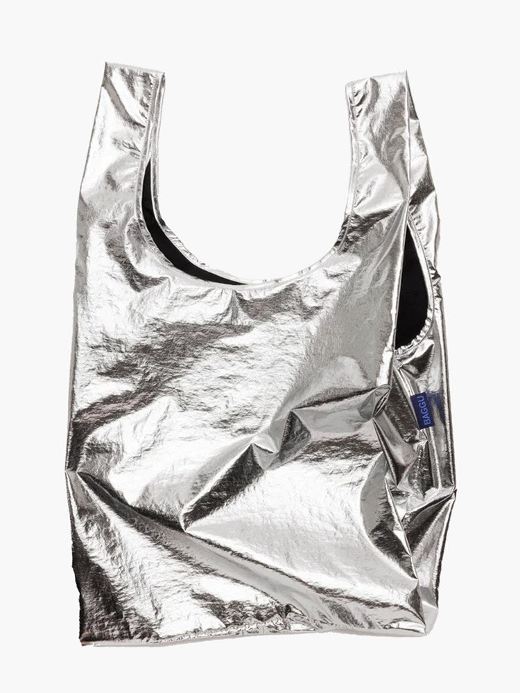 Standard Baggu - Metallic Silver