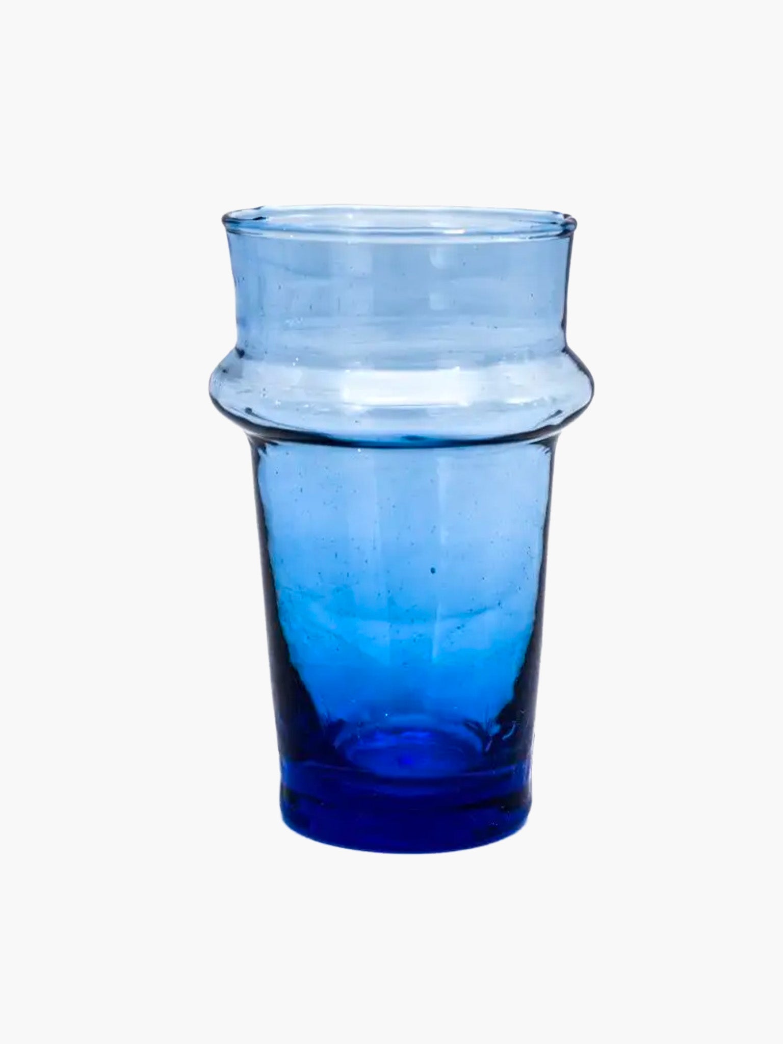 Beldi Moroccan Rimmed Glass (295ml) - Blue