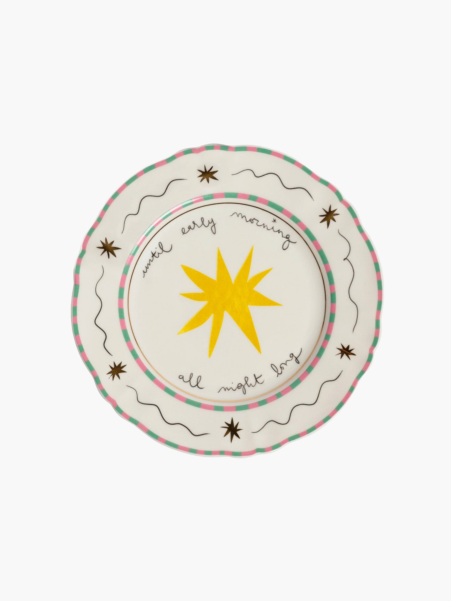 Bitossi x Pangea - 'Until Early Morning' Star Plate (16.5cm)