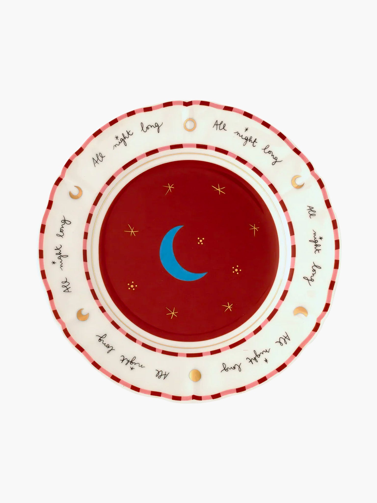 Bitossi x Pangea - 'All Night Long' Moon Plate (20.5cm)