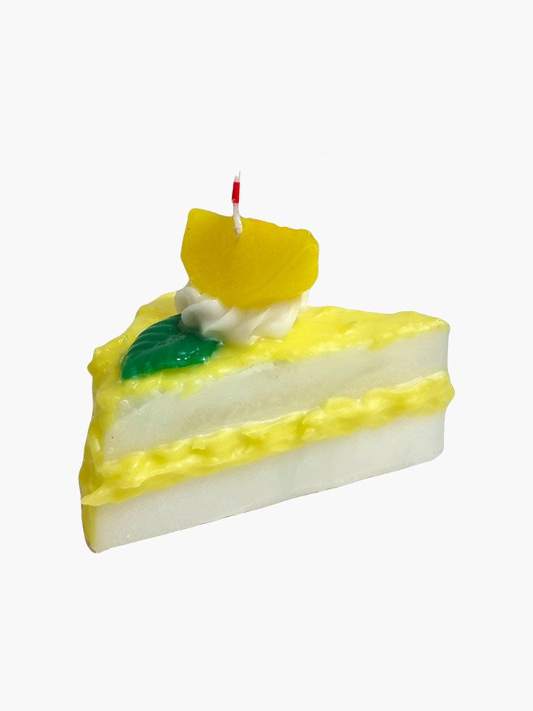 Cake Slice Candle - Lemon