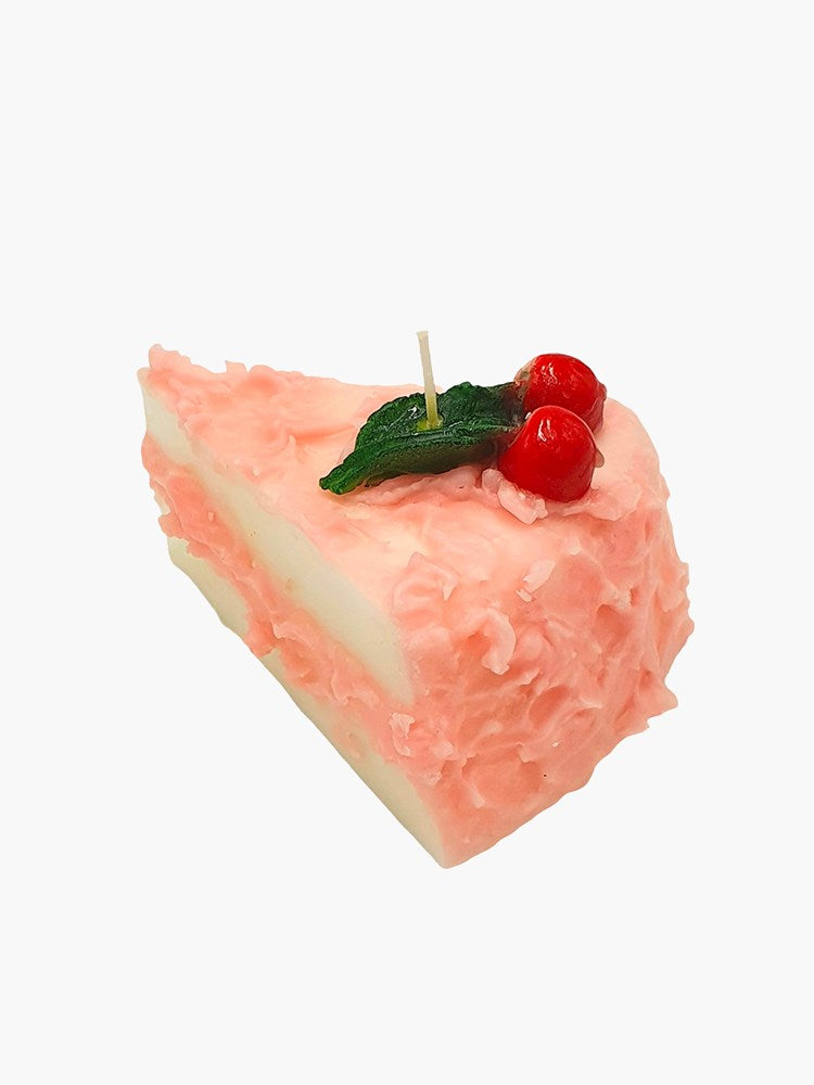 Cake Slice Candle - Cherry