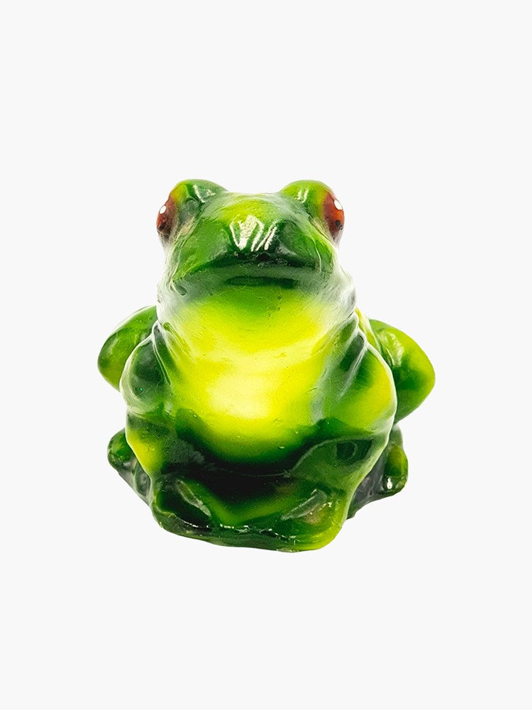 Green Frog Candle – Hands