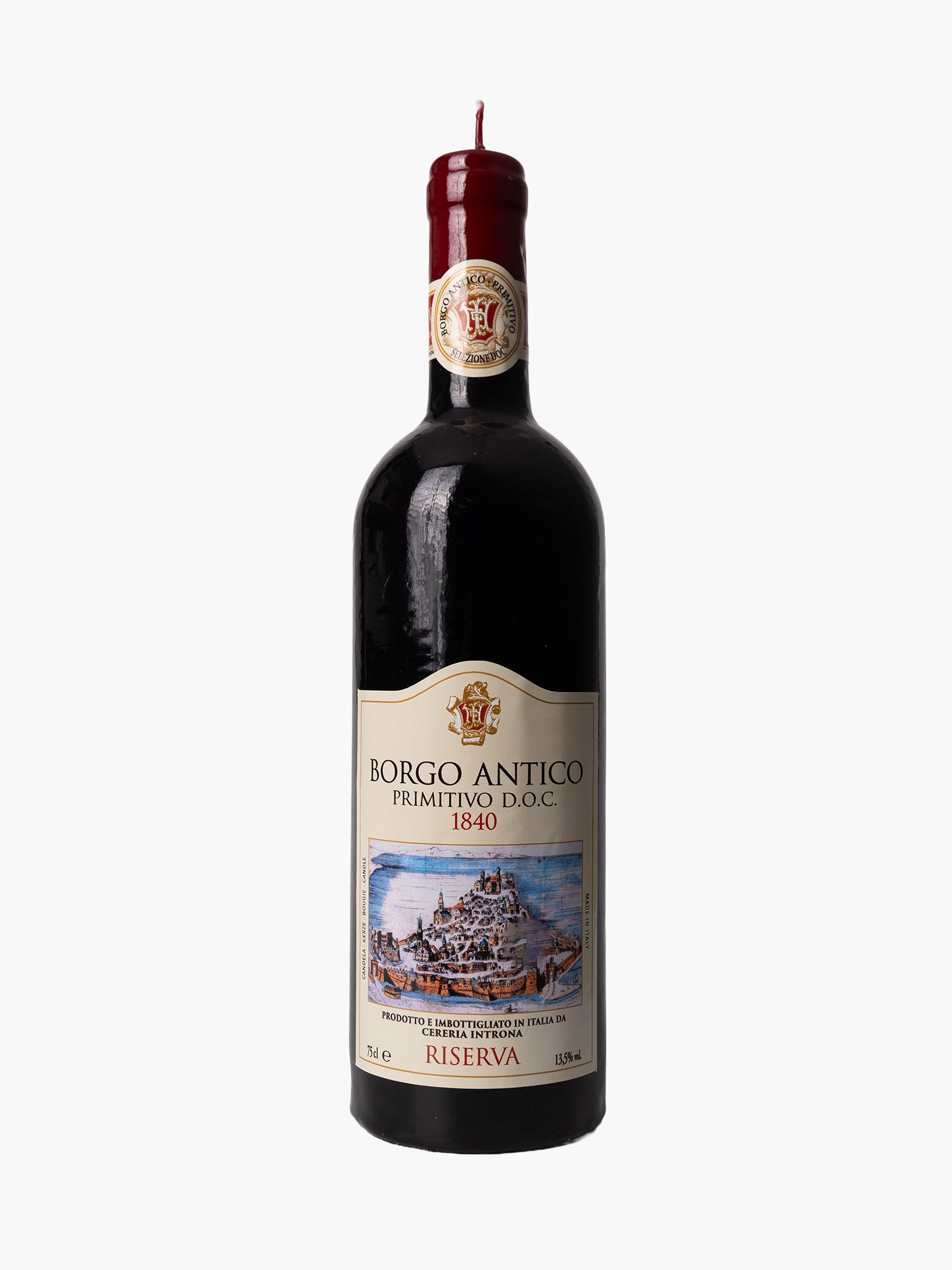 Primitivo Wine Bottle Candle