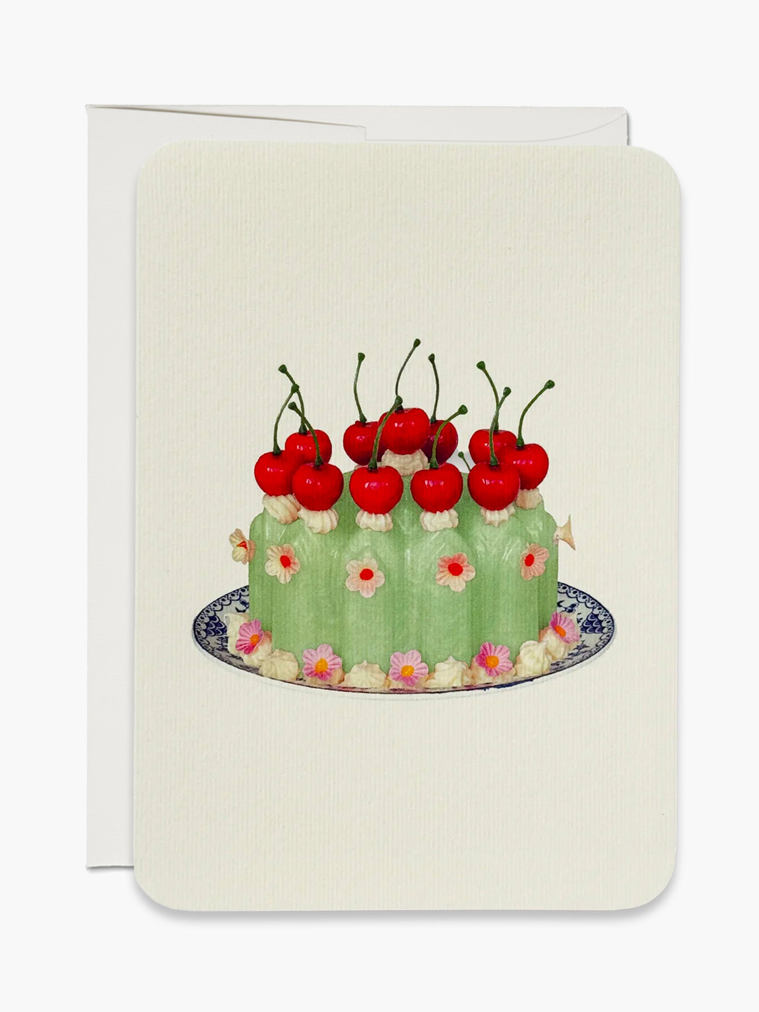 Chartreuse Cream Blancmange Card