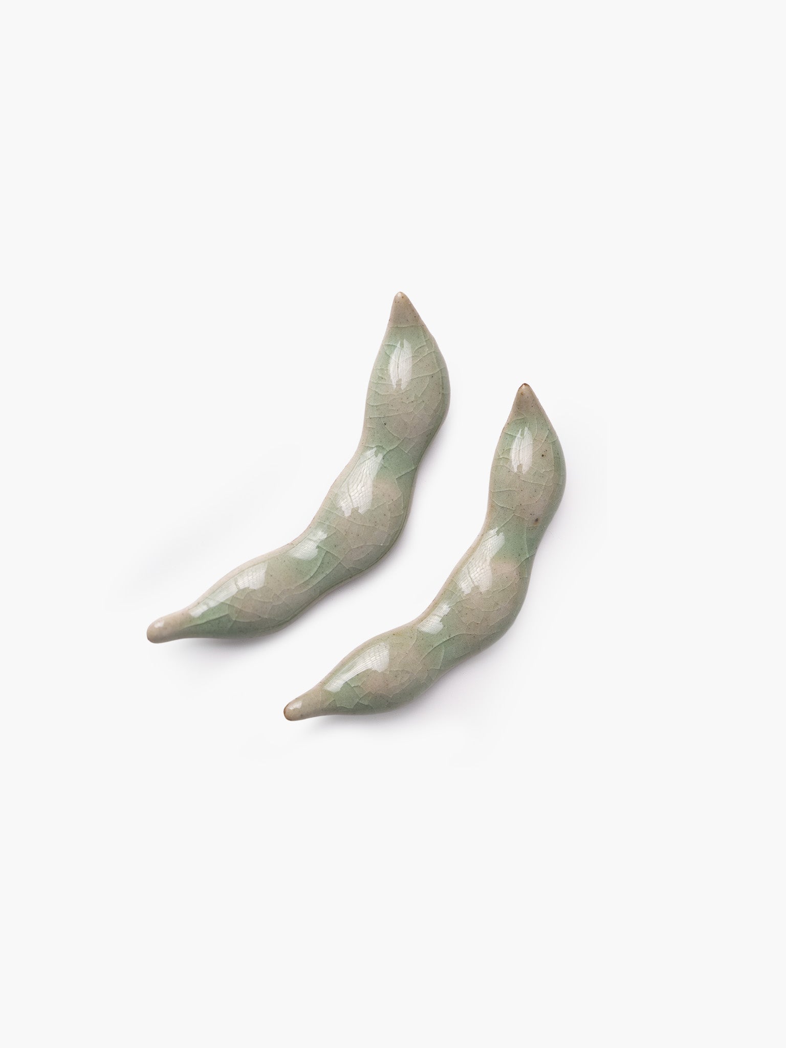 Minoyaki Chopstick Rest - Edamame