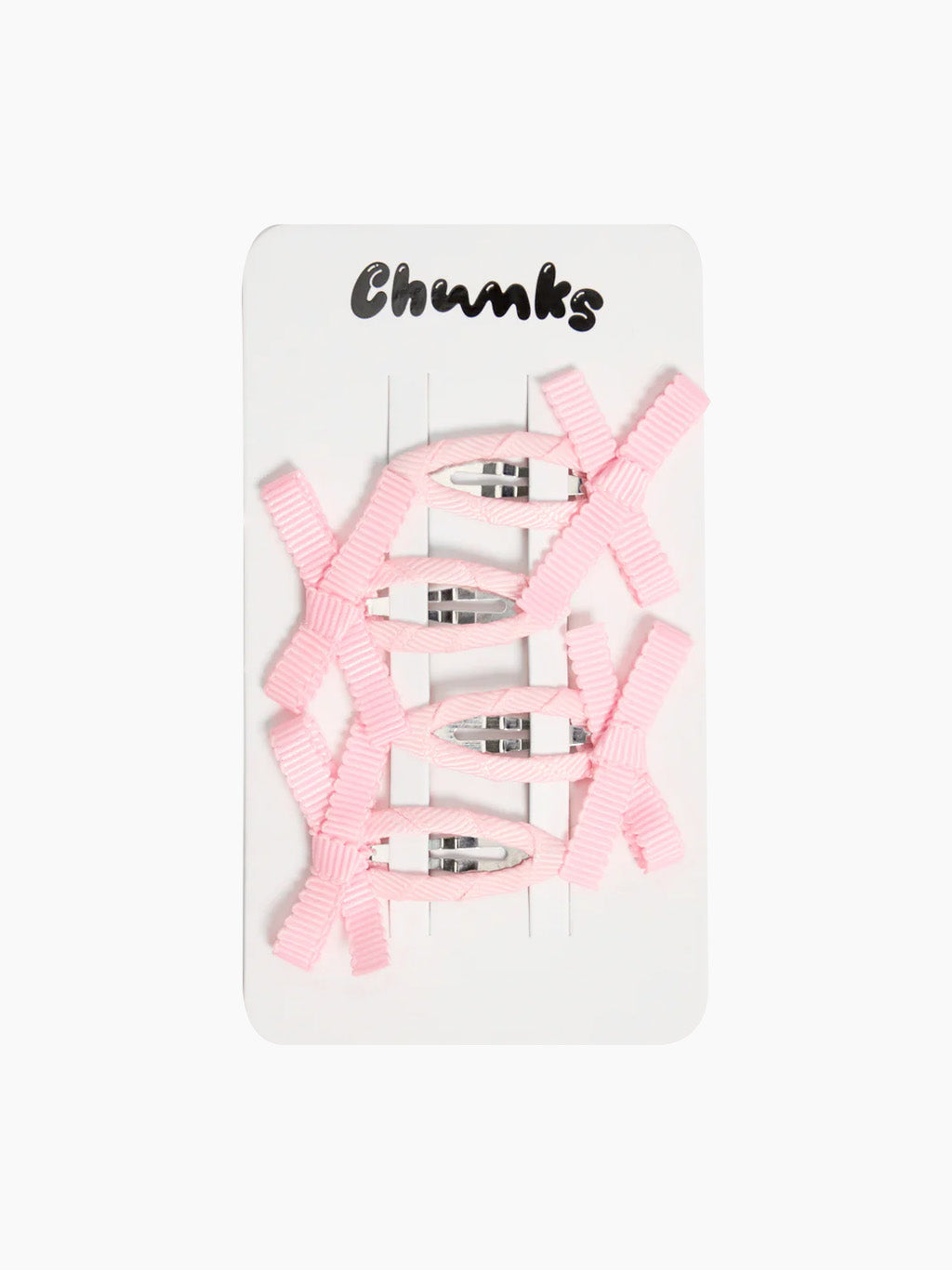 Bow Snap Clips - Blush