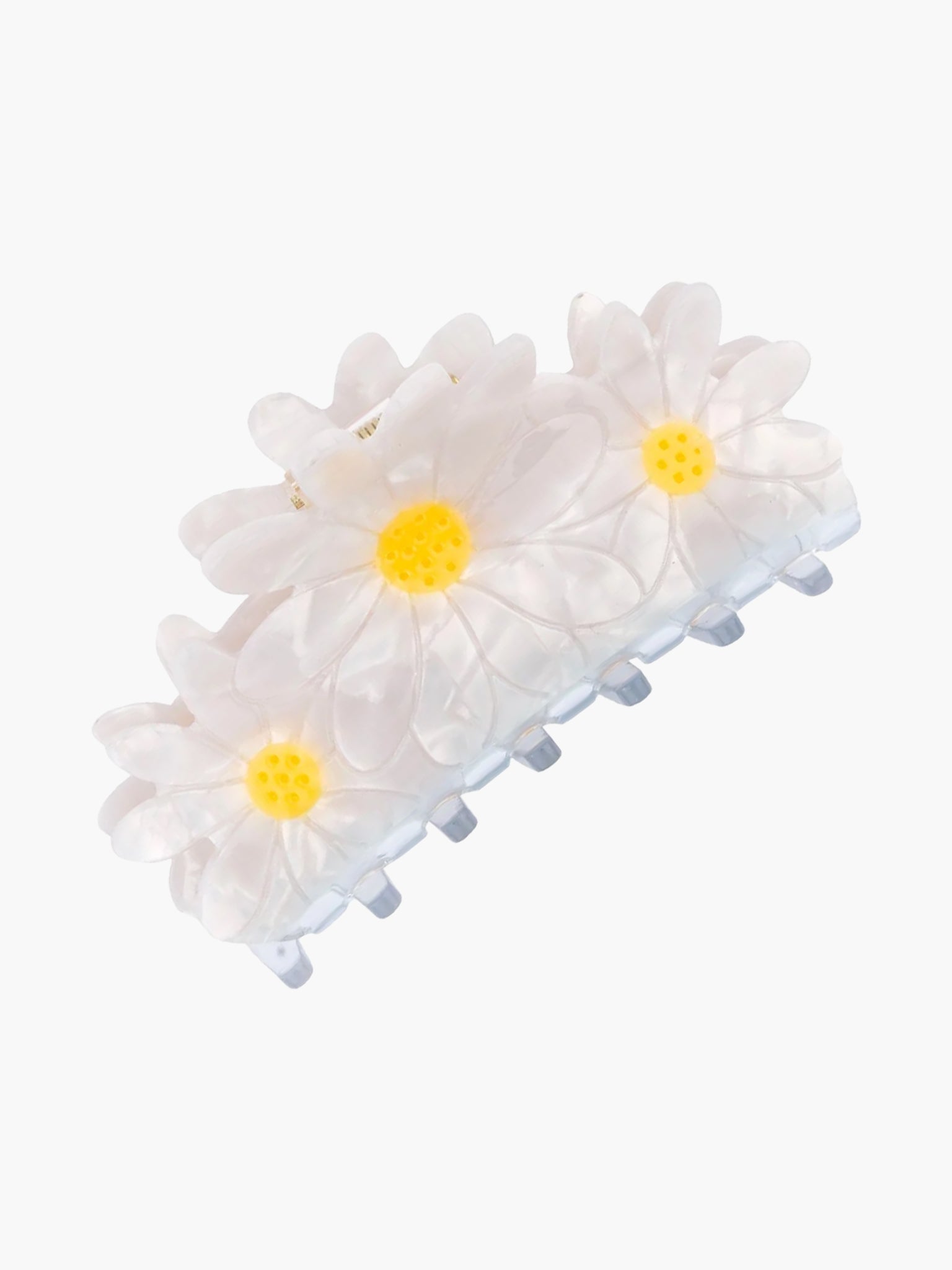 Daisy Hair Claw (Large - 3 Daisies)