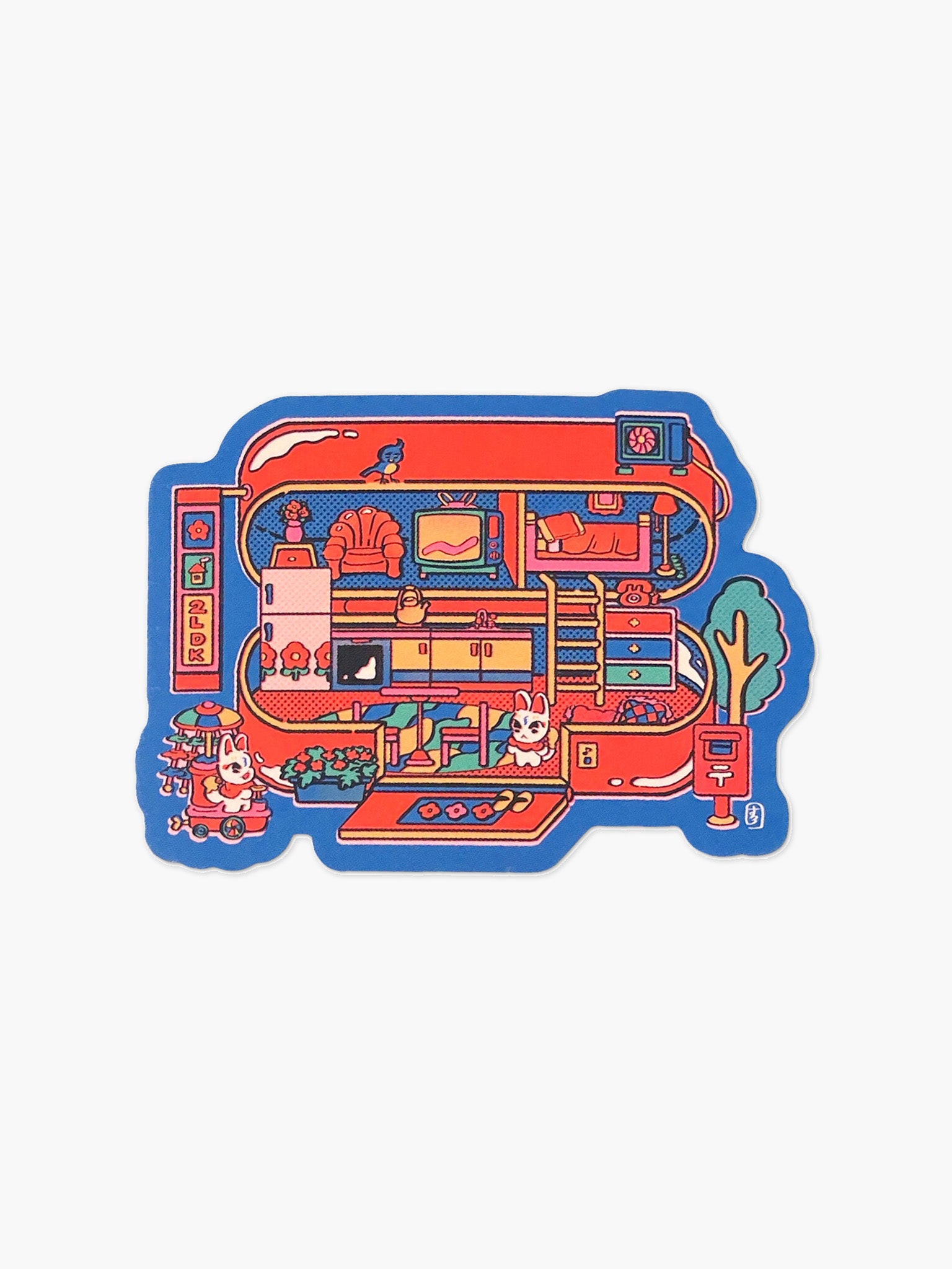 2LDK House Sticker