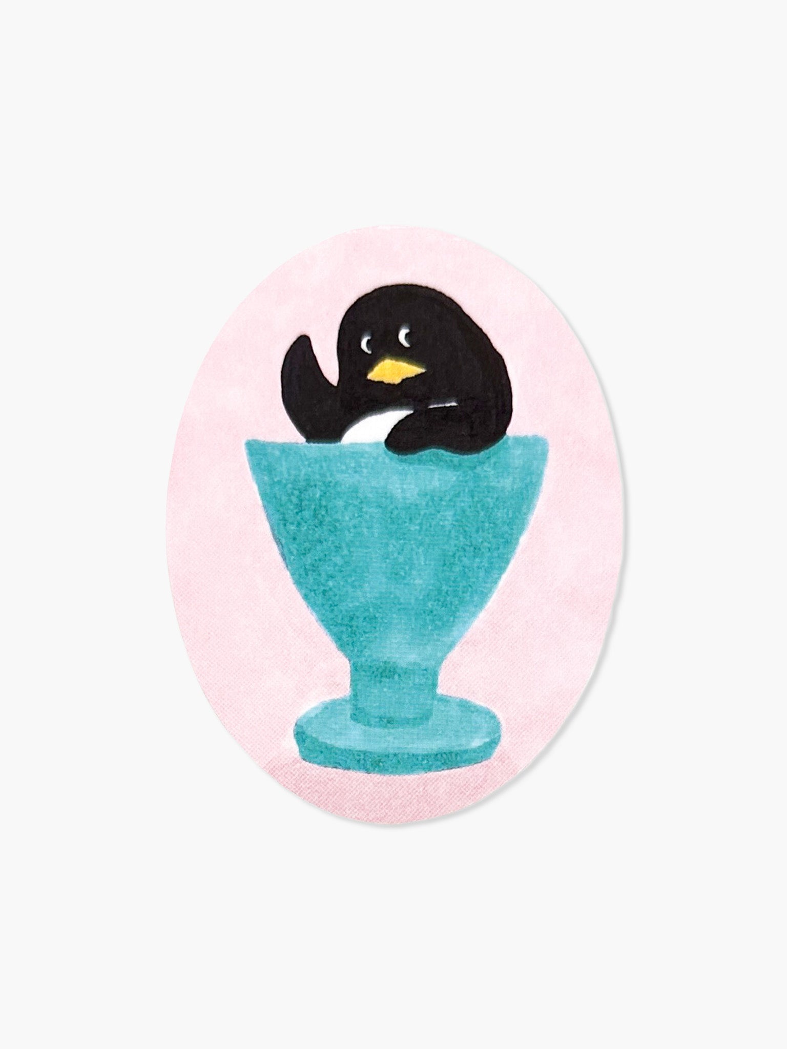 Penguin Martini Sticker