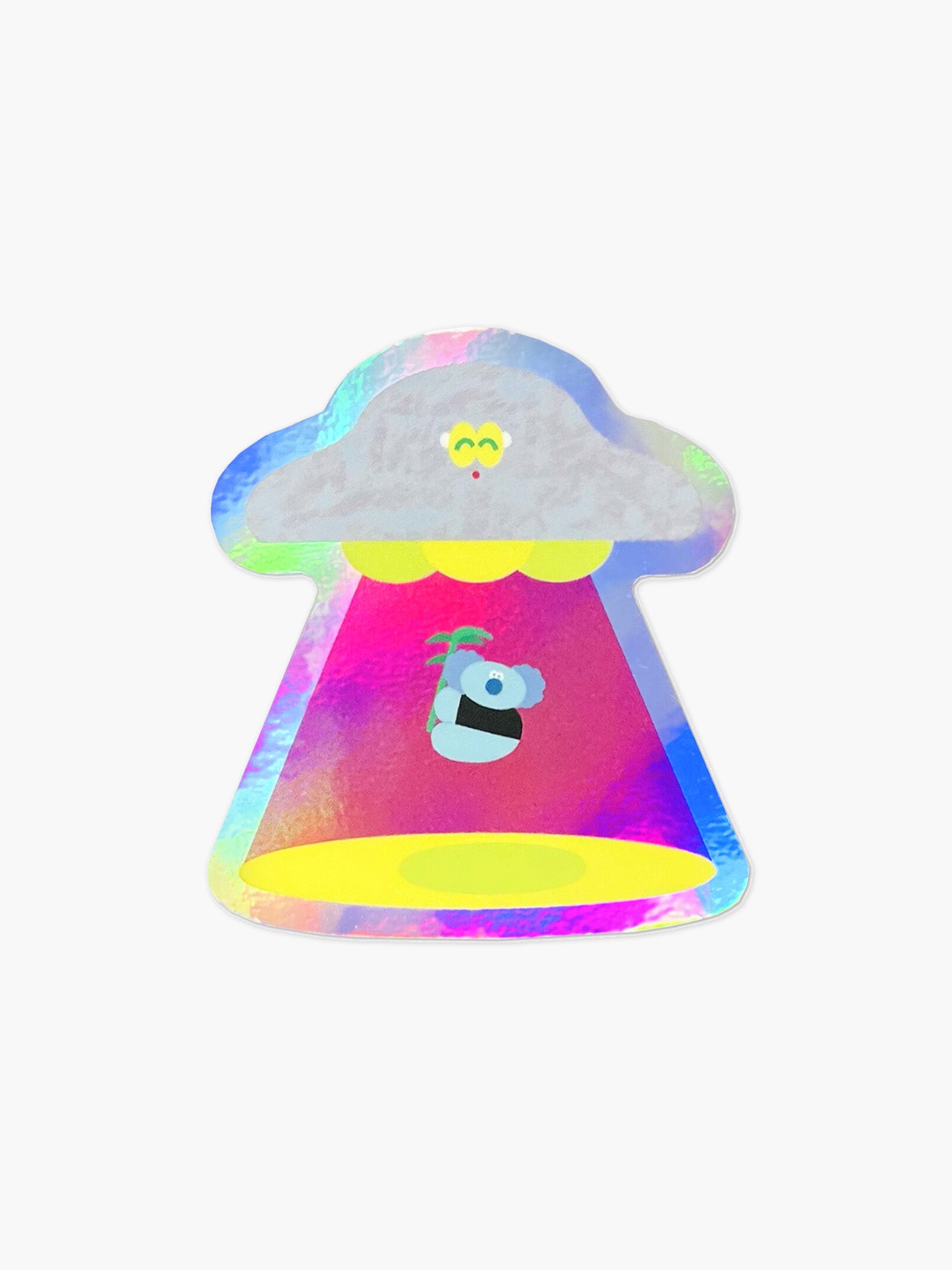 Holographic UFO Sticker