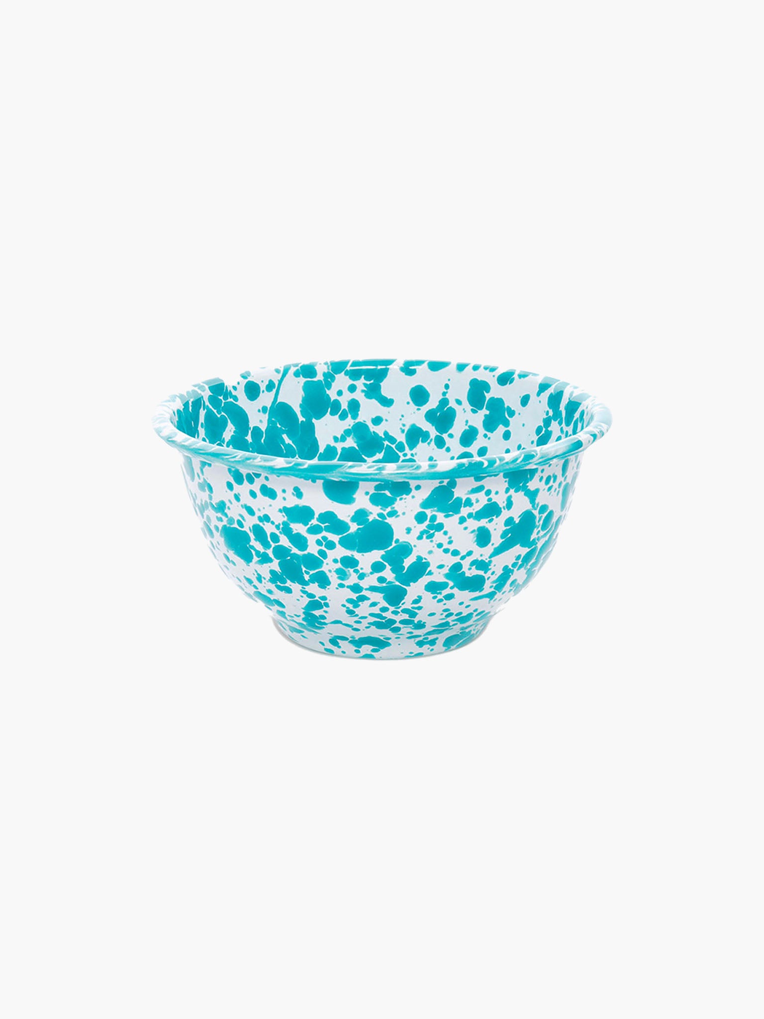 Splatter Small Footed Bowl (13cm) - Turquoise